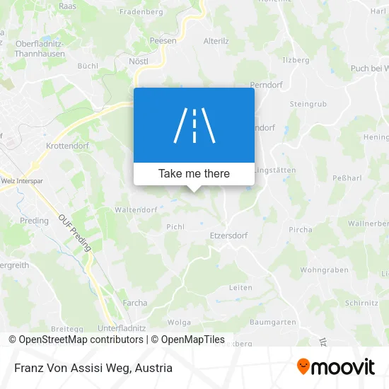 Franz Von Assisi Weg map