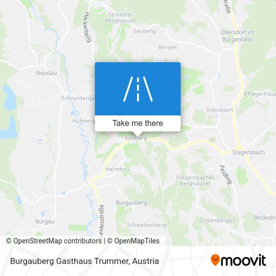 Burgauberg Gasthaus Trummer map