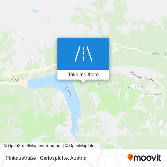 Finkaustraße - Gerlosplatte map