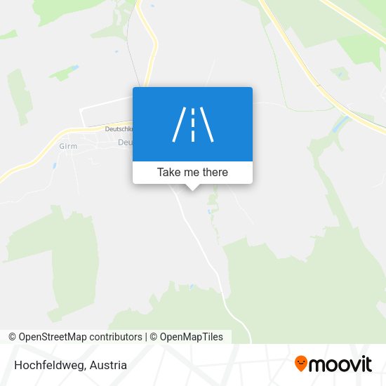 Hochfeldweg map