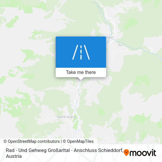 Rad - Und Gehweg Großarltal - Anschluss Schieddorf map