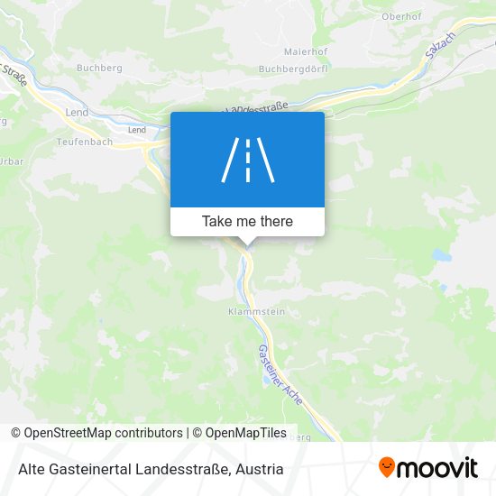 Alte Gasteinertal Landesstraße map