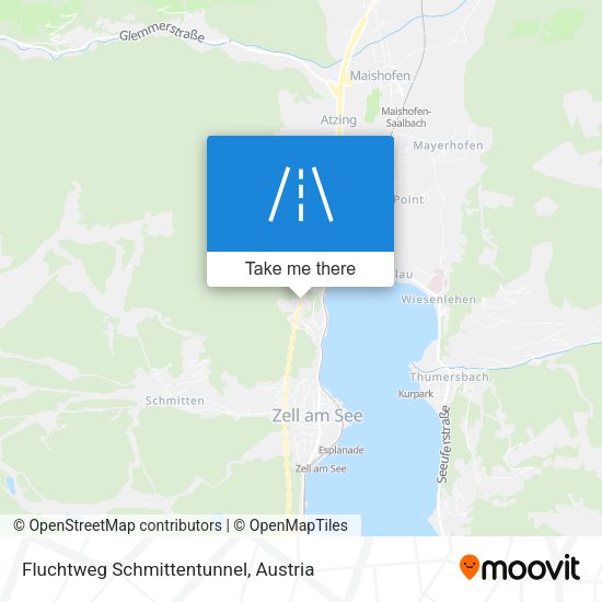 Fluchtweg Schmittentunnel map