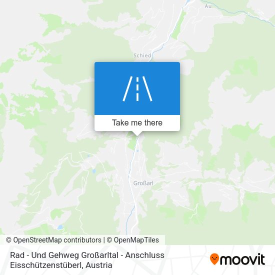 Rad - Und Gehweg Großarltal - Anschluss Eisschützenstüberl map