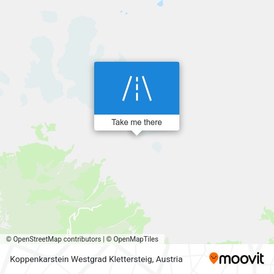 Koppenkarstein Westgrad Klettersteig map