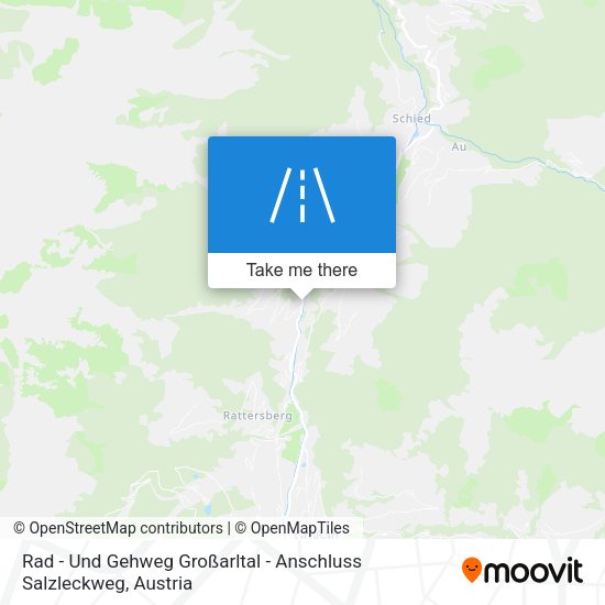 Rad - Und Gehweg Großarltal - Anschluss Salzleckweg map