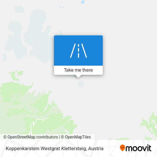 Koppenkarstein Westgrat Klettersteig map