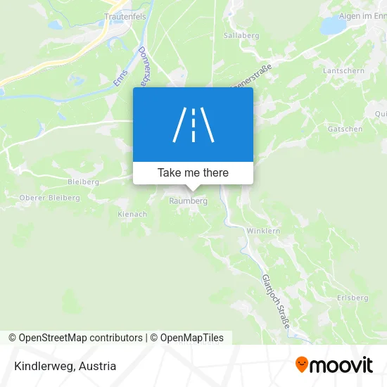 Kindlerweg map