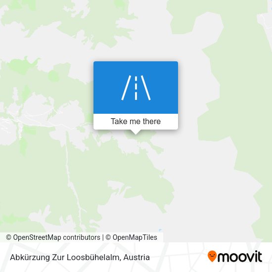 Abkürzung Zur Loosbühelalm map