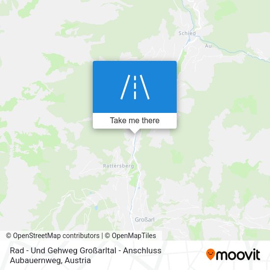 Rad - Und Gehweg Großarltal - Anschluss Aubauernweg map