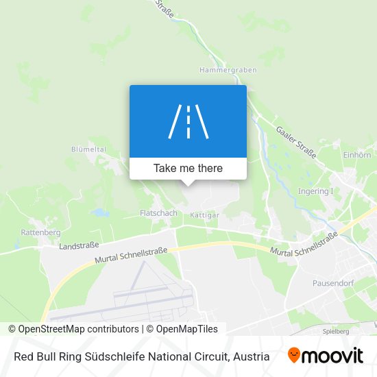 Red Bull Ring Südschleife National Circuit map