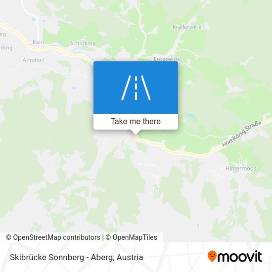 Skibrücke Sonnberg - Aberg map