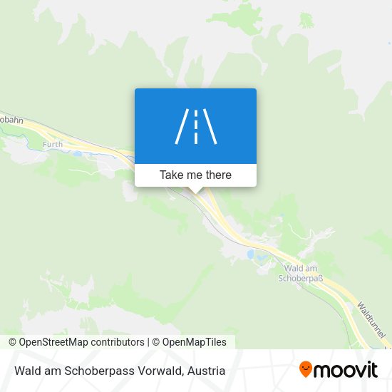 Wald am Schoberpass Vorwald map