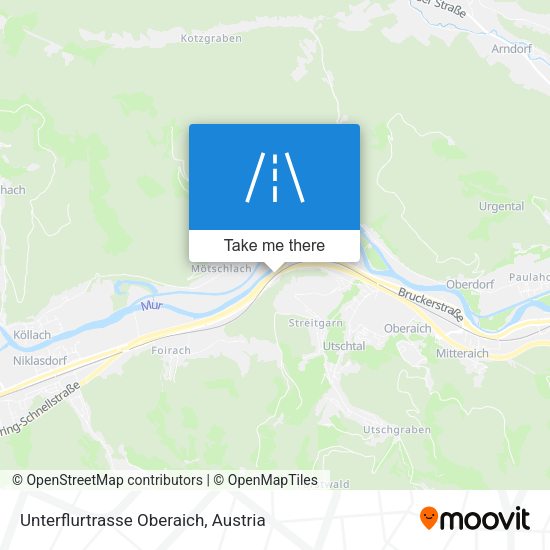 Unterflurtrasse Oberaich map