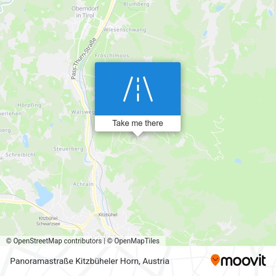 Panoramastraße Kitzbüheler Horn map