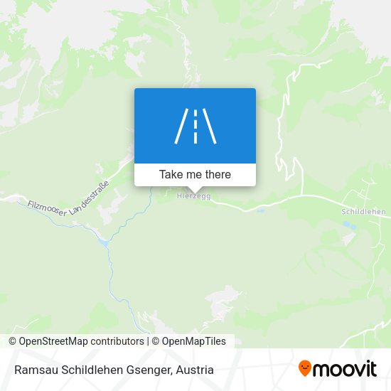 Ramsau Schildlehen Gsenger map