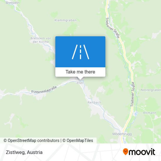 Zistlweg map