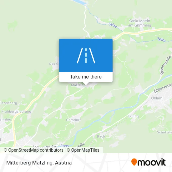 Mitterberg Matzling map