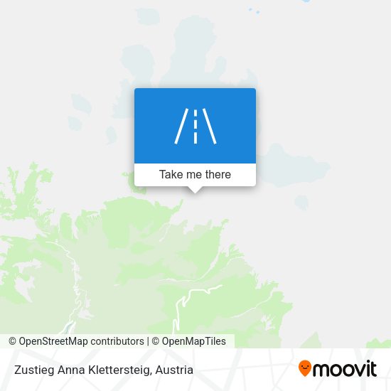 Zustieg Anna Klettersteig map
