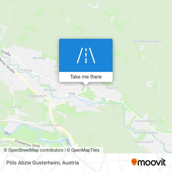 Pöls Abzw Gusterheim map