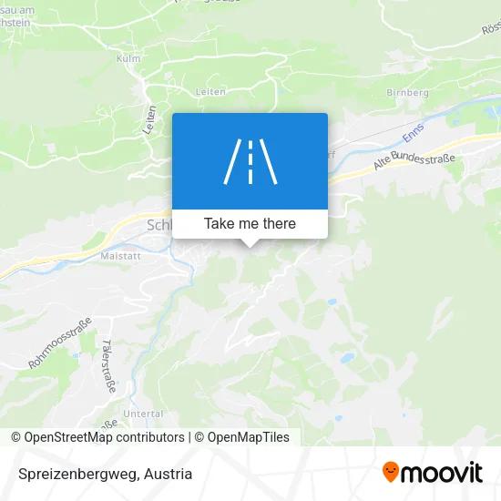Spreizenbergweg map