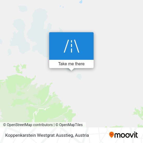 Koppenkarstein Westgrat Ausstieg map