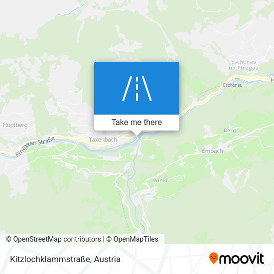 Kitzlochklammstraße map