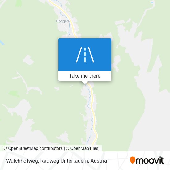 Walchhofweg; Radweg Untertauern map