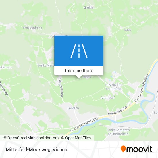 Mitterfeld-Moosweg map