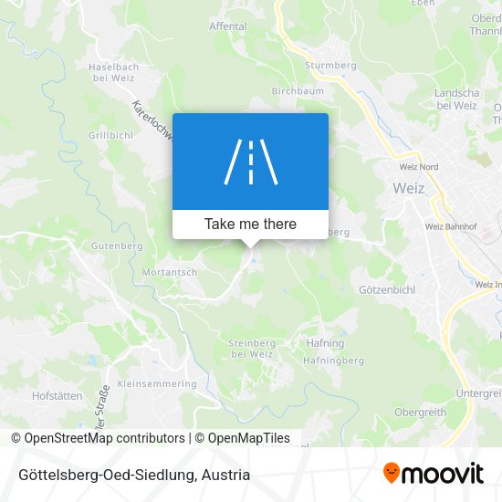 Göttelsberg-Oed-Siedlung map