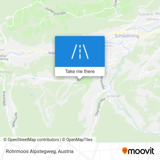 Rohrmoos Alpstegweg map