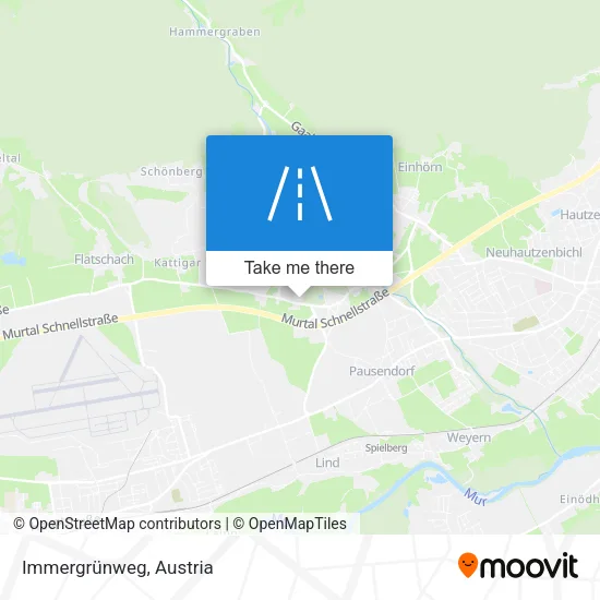 Immergrünweg map
