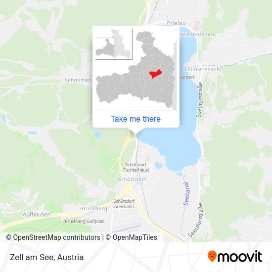 Zell am See map