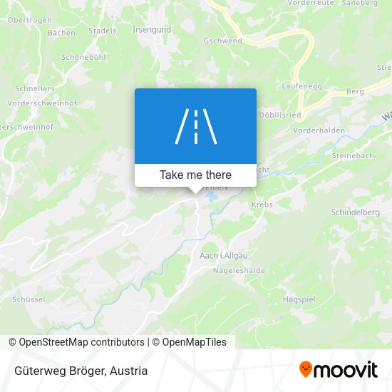 Güterweg Bröger map
