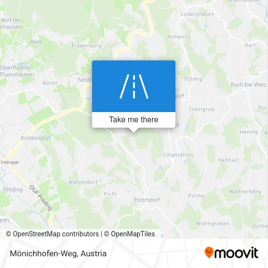 Mönichhofen-Weg map