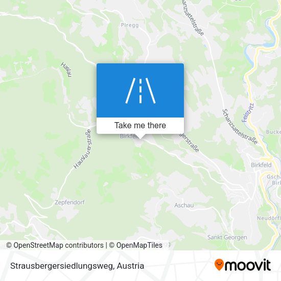 Strausbergersiedlungsweg map
