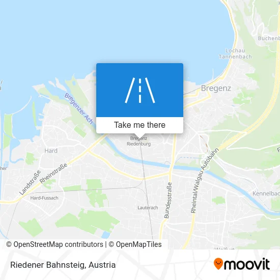 Riedener Bahnsteig map