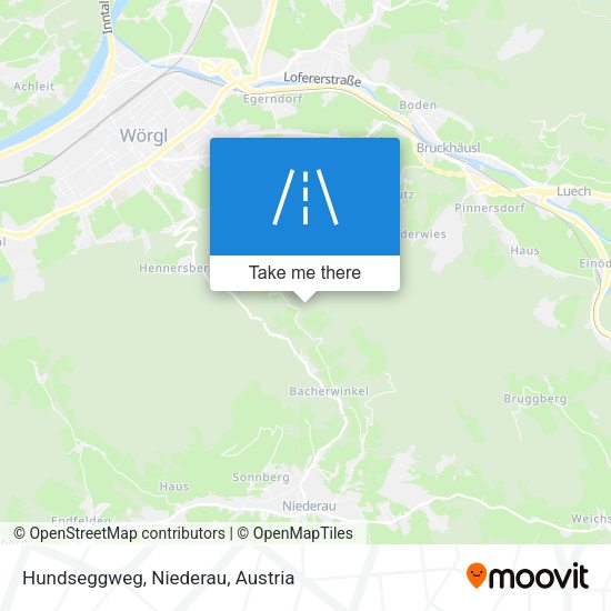 Hundseggweg, Niederau map