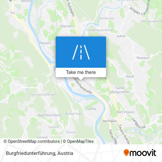 Burgfriedunterführung map