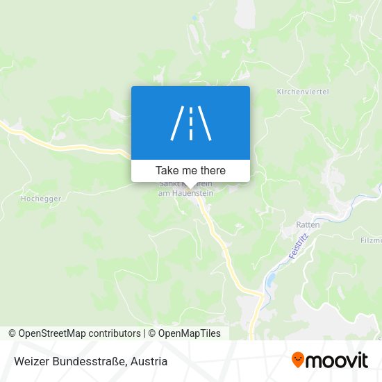 Weizer Bundesstraße map