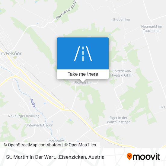 St. Martin In Der Wart...Eisenzicken map