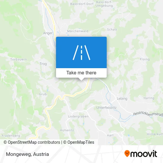 Mongeweg map
