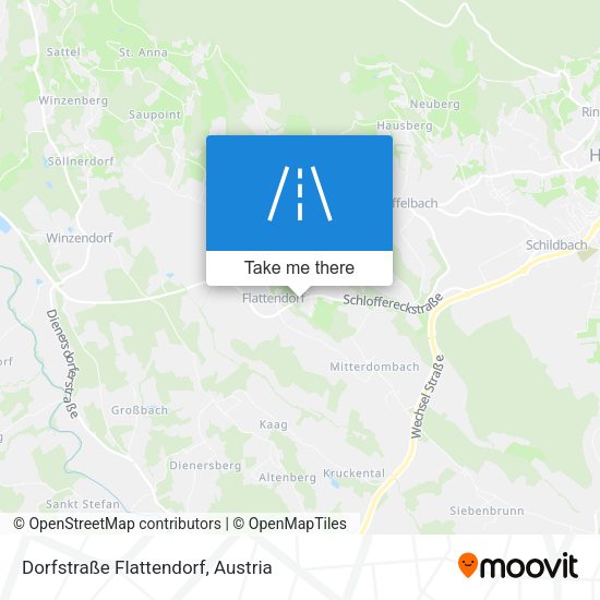 Dorfstraße Flattendorf map