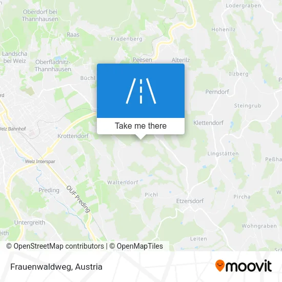 Frauenwaldweg map