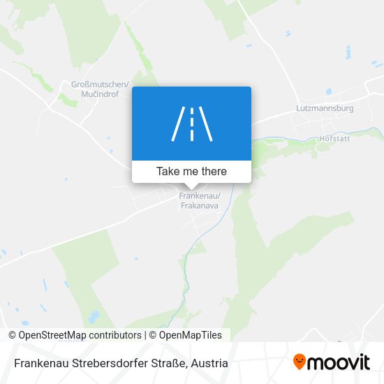 Frankenau Strebersdorfer Straße map