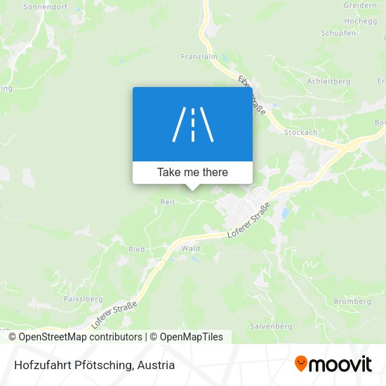 Hofzufahrt Pfötsching map