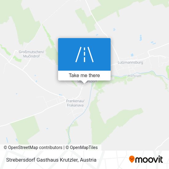 Strebersdorf Gasthaus Krutzler map