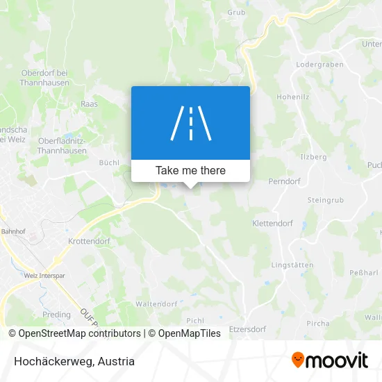 Hochäckerweg map