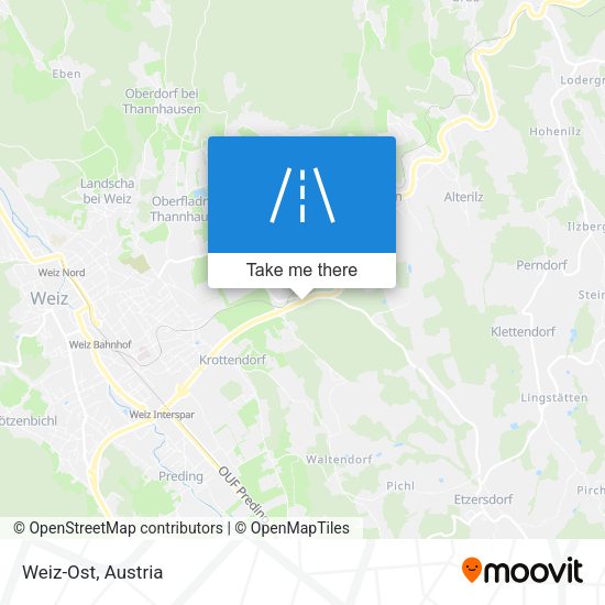 Weiz-Ost map
