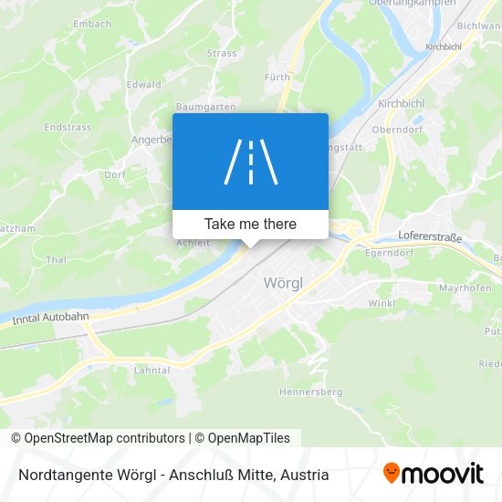 Nordtangente Wörgl - Anschluß Mitte map